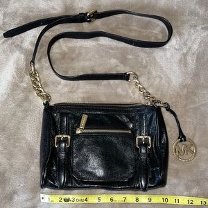 Michael Kors Black Leather Crossbody